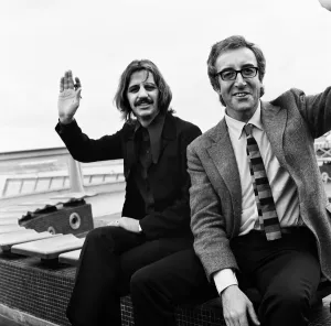 Beatles drummer Ringo Starr en route to the USA on board the ocean liner Queen Elizabeth