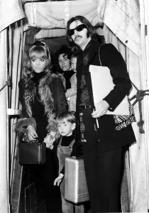 Beatles drummer Ringo Starr at London Airport May 1969