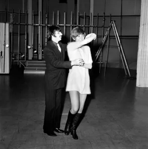 Beatles drummer Ringo Starr with pop singer Cilla Black - a friend of Ringo