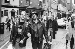 Former Beatles drummer Ringo Starr shows his son Jason some of his old haunts as they