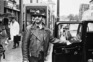00593 Prints: Former Beatles drummer Ringo Starr shows his son Jason some of his old haunts as they
