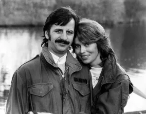 00164 Prints: Former Beatles drummer Ringo Starr with Wife Barbara November 1981