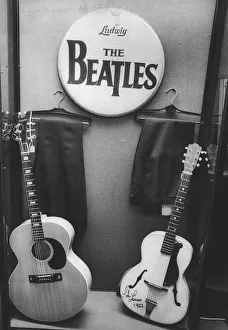 Beatles drumskin among memorabilia items for sale in London auction house, 27 August 1984