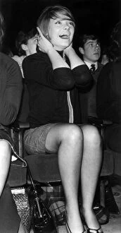 Manchester Collection: The Beatles, Fans at the Manchester Apollo, Manchester, 20th November 1963