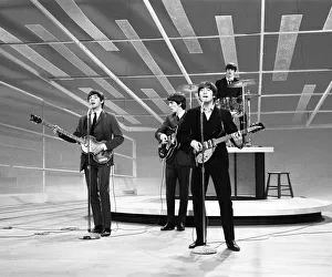 Group Shot Prints: Beatles Files 1964 John Lennon Paul McCartney George Harrison