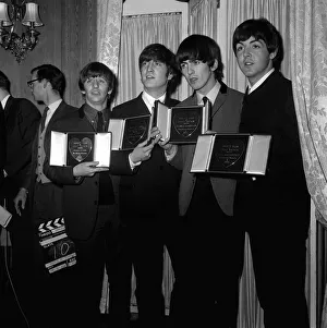 The Beatles L-R: Ringo Starr. John Lennon, George Harrison