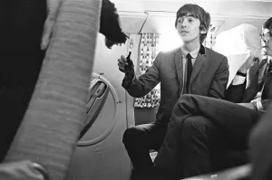 The Beatles in Liverpool for the Premier of a Hard Days Night