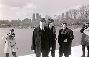 00178 Prints: The Beatles in New York City February 1964 L-R John Lennon Paul McCartney