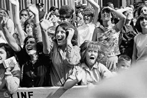 The Beatles in New York City, on their North American Tour ahead of their concert to be