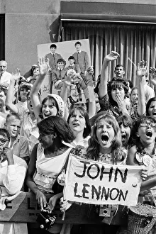 The Beatles in New York City, on their North American Tour ahead of their concert to be