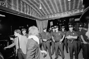The Beatles in New York City, on their North American Tour ahead of their concert to be