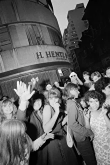 The Beatles in New York City, on their North American Tour a head of their concert to be