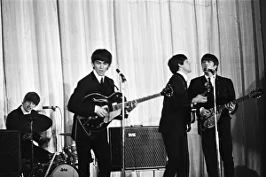 Beatles performing on stage November 1964 Local Caption watscan - 24 / 08 / 2009