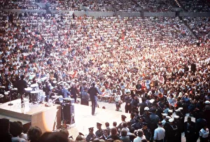 00084 Prints: The Beatles play to a packed out Seattle Center during their second tour of the USA