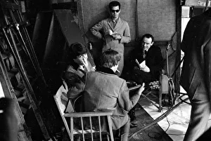 00084 Prints: The Beatles - Pop Group - March 1964 The Beatles during filming at the Scala