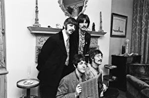 The Beatles at the press launch of Sgt. Peppers Lonely Hearts Club Band