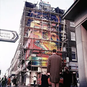 Beatles Colour Prints: The Beatles - The Psychedelic Shop - 1967 owned by the Beatles in Baker Street, London