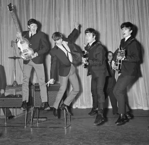 Suit Prints: The Beatles during rehearsals for the Royal Variety Performance at The London Palladium