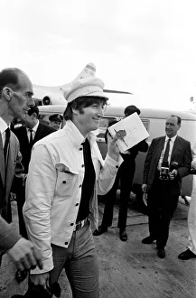 00895 Prints: The Beatles return to England, from Spain, London Heathrow Airport, Sunday 4th July 1965