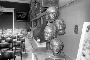 The Beatles sculpture on snow up for auction at Sothebys. July 1969 Z06735-001