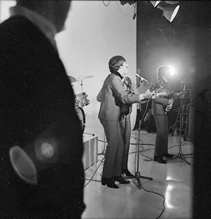 The Beatles on the set of A Hard Days Night, Scala Theatre, London