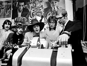 Group Portrait Prints: The Beatles in the studio in Soho, finishing their film Magical Mystery Tour