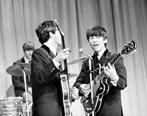 00084 Prints: The Beatles on Sunday Night at the London Paldium. Paul McCartney