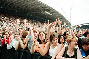 The Beautiful South performing live at the Alfred McAlpine Stadium. 12th July 1997