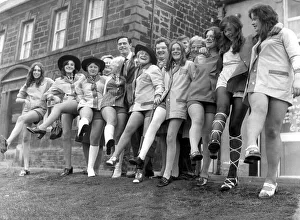 Legs Prints: Bedlington Miners Picnic - These girls are doing a spot of high kicking to the music of