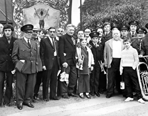 Banners Prints: Bedlington Miners Picnic - Members of Burradon and Weetslade Lodge, with their band