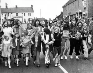 Bedlington Miners Picnic - Youngster dance in the main street of Bedlington