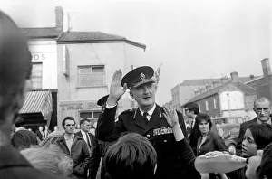 Chief Prints: Belfast, Northern Ireland: Sir Arthur Young the RUC Inspector General, Shankill Rd