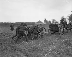 Pushing Prints: Belgian artillery are compelled to retreat after the German guns got their range near