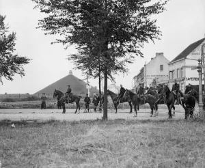 Belgian cavalrymen reconnoitring enemy positions found themselves on the historic