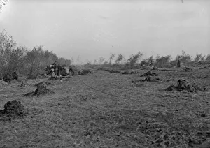 Belgian field artillery seen here in action at Oostkerke near Diksmuide during the Battle