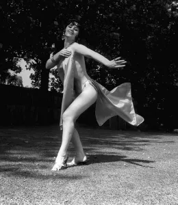 Belly Dancer Julie Mendoza starring with Norman Wisdom in the film Early Bird