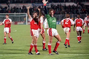 Benfica v Arsenal 1991 European Cup Paul Merson and David Seaman