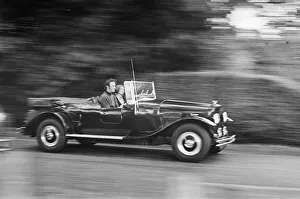 The Bentley Car, being driven by enthusiasts in the Berkshire area on Britain during an