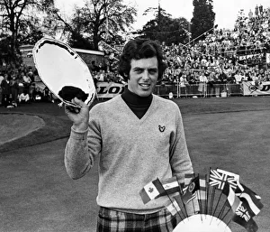Bernard Gallacher, Golfer, wins the Dunlop Masters golf title at Chepstow, Monmouthshire