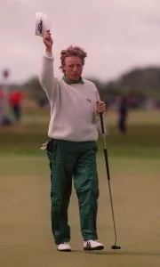 Golfer Prints: Bernhard Langer after a 72. July 1999 Carnoustie, Scotland