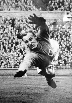 Diving Prints: Bert Williams former Wolverhampton Wanderers and England goalkeeper who played during the 1950s