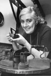 Iron Prints: Bette Trotter collecting antique flat irons at the Stamford Cot pub near Alnwick