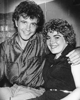 What better birthday present than a cuddle from pop star David Essex
