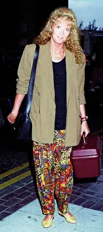 Beverley Callard actress arrives back in Manchester suntanned after Carribean cruise