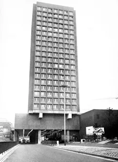 Depressing Prints: Bewick House high rise flats in Newcastle 15 September 1971