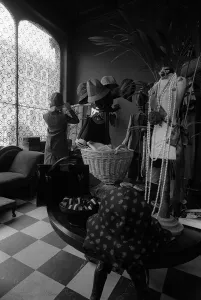 Bibas boutique in London May 1965 which specialises in mail order