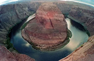 Rivers And Seas Prints: Big Bend on the Colorado River Arizona USA July 1999 3022