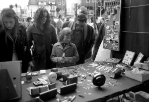 Retail Trade Prints: Last of the big spenders at Petticoat Lane. The moment of decision for 8-year-old Deborah