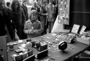 Last of the big spenders at Petticoat Lane. The moment of decision for 8-year-old Deborah