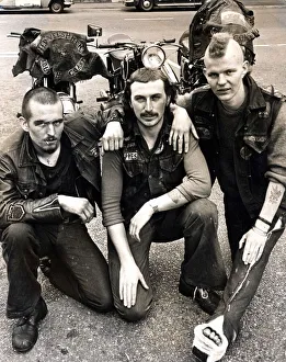 Bikers - The Wild Welshmen'motoring club are a group of bikers